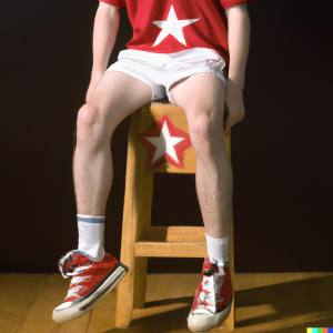 Red All-Stars | Gay | Boys' Legs