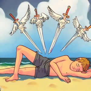 Gay Youth Tarot | Four Of Swords