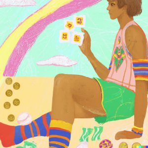 Gay Youth Tarot | Six Of Pentacles