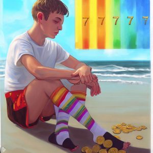 Gay Youth Tarot | Seven Of Pentacles