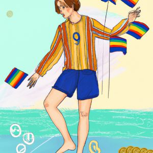 Gay Youth Tarot | Nine Of Pentacles